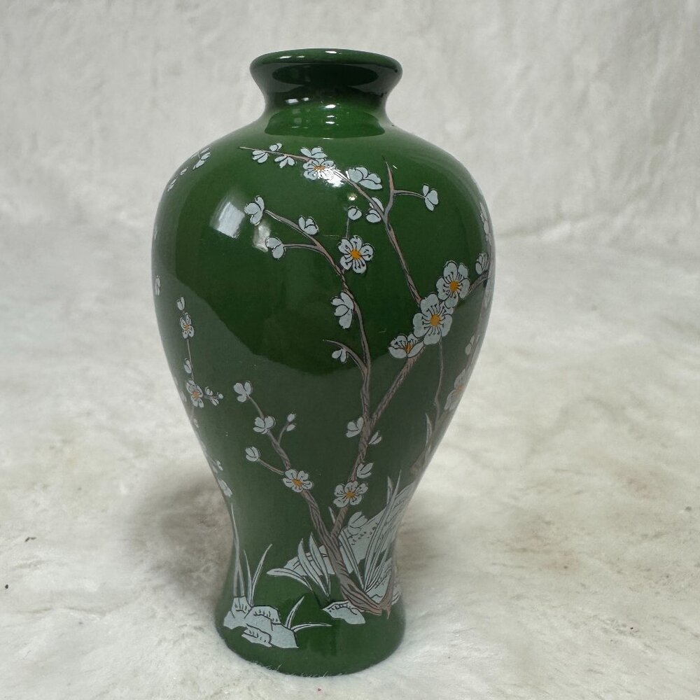 Franklin Mint Plum Blossom Mini Imperial Collection Dynasty Vase 1980 Japan - Picture 2 of 7